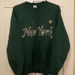 Green “New York” Crewneck